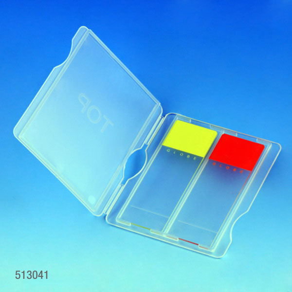 Globe Scientific Slide Mailer, Polypropylene, for 2 Slides, Blue Image